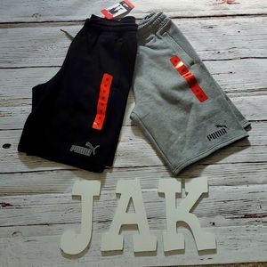 🆕️ PUMA MEN'S FLEECE SHORTS (BLACK OR GRAY)